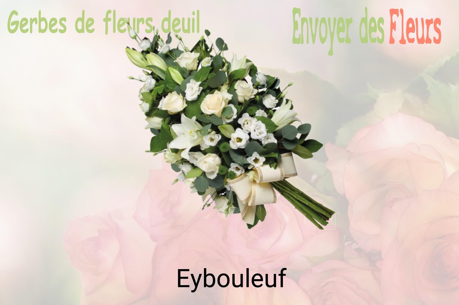 Gerbe de fleurs de deuil livrée à Eybouleuf